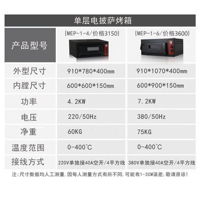 济南百达圣纳MEP-1-6电机械式比萨烤箱 商用大容量烘焙利器解析